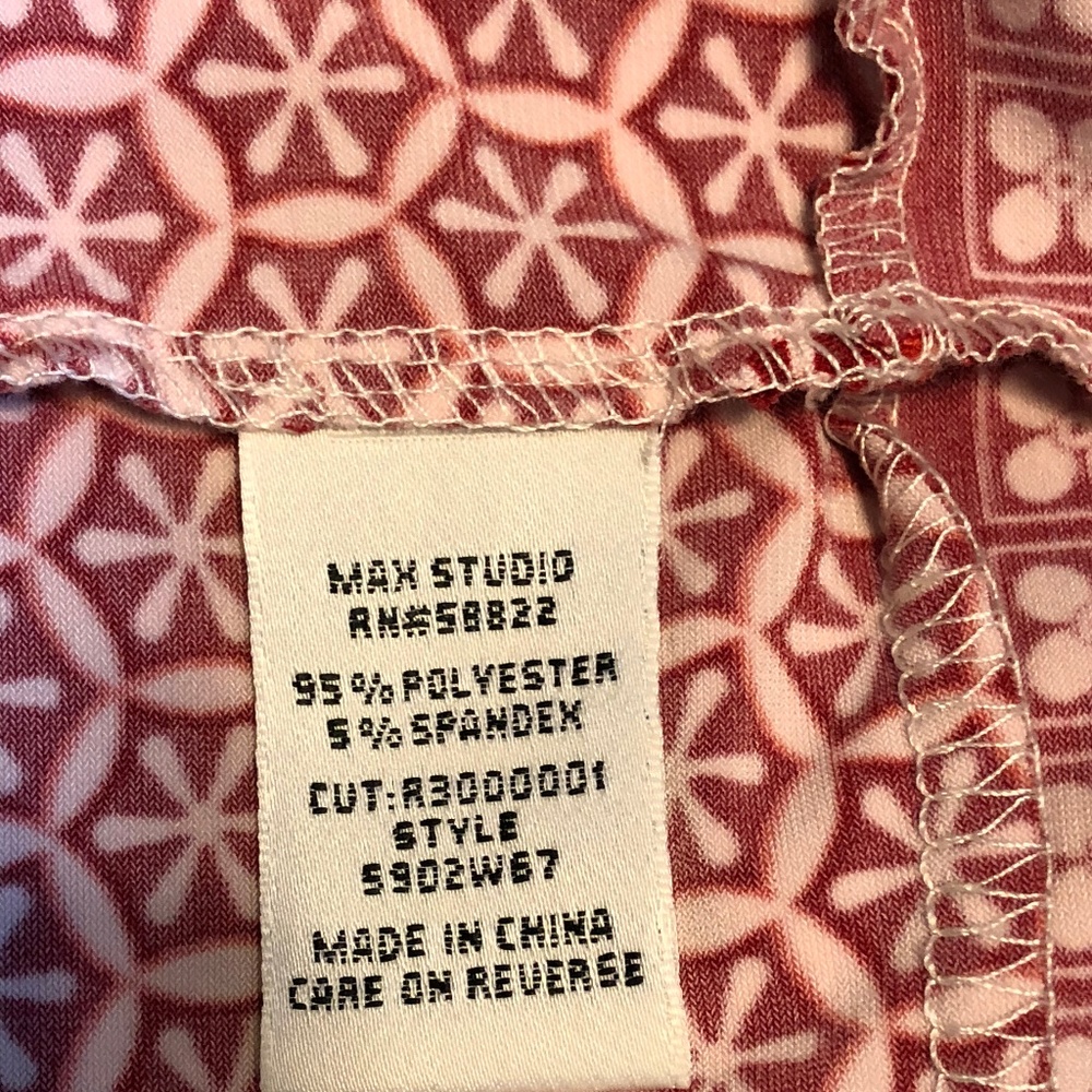 Max Studio by Leon Max GEO DRESS w/SQUARE NECKLINE - Picture 6 of 7